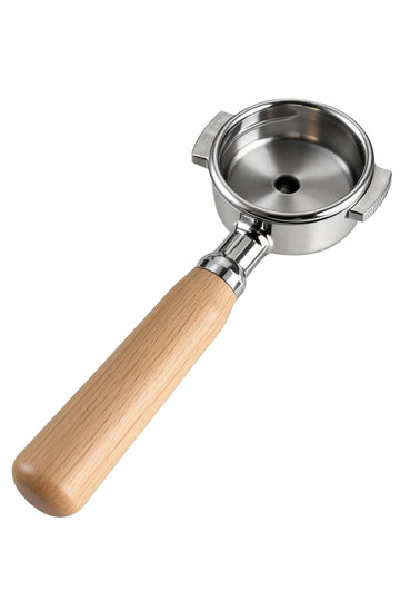 58mm Spouted Portafilter with Wooden Handle - Seine Exclusive
